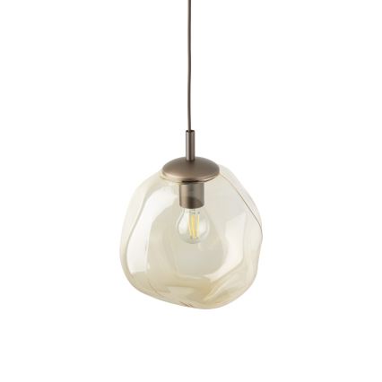 Brilagi - Hanglamp aan snoer VULCANO 1xE27/15W/230V bruin/rookbeige