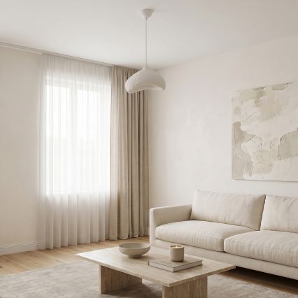 Brilagi - Hanglamp aan snoer WABI SABI 1xE27/40W/230V Ø 30 cm wit