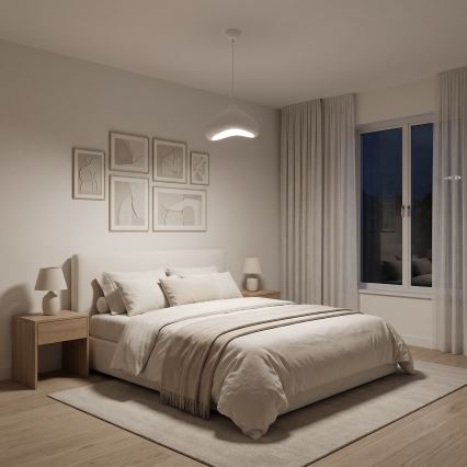 Brilagi - Hanglamp aan snoer WABI SABI 1xE27/40W/230V Ø 30 cm wit