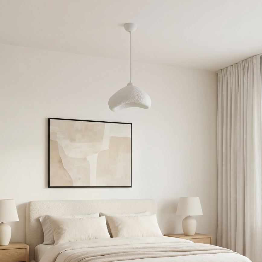 Brilagi - Hanglamp aan snoer WABI SABI 1xE27/40W/230V Ø 30 cm wit