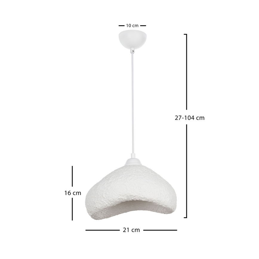 Brilagi - Hanglamp aan snoer WABI SABI 1xE27/40W/230V Ø 30 cm wit
