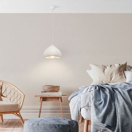Brilagi - Hanglamp aan snoer WABI SABI 1xE27/40W/230V Ø 32 cm wit
