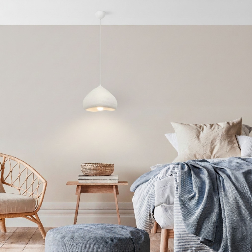 Brilagi - Hanglamp aan snoer WABI SABI 1xE27/40W/230V Ø 32 cm wit