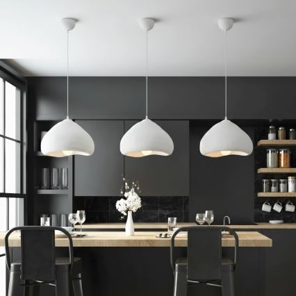 Brilagi - Hanglamp aan snoer WABI SABI 1xE27/40W/230V Ø 32 cm wit
