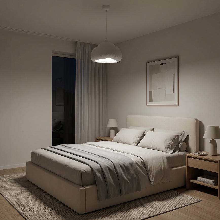 Brilagi - Hanglamp aan snoer WABI SABI 1xE27/40W/230V Ø 32 cm wit