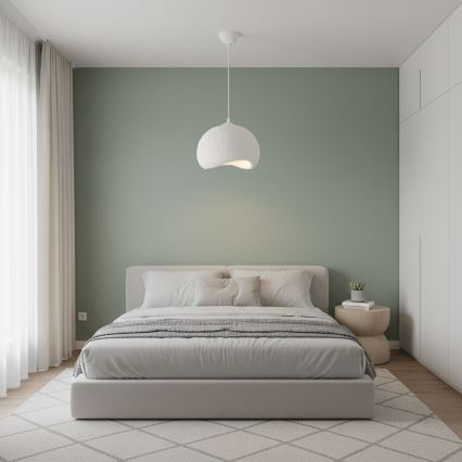 Brilagi - Hanglamp aan snoer WABI SABI 1xE27/40W/230V Ø 34 cm wit