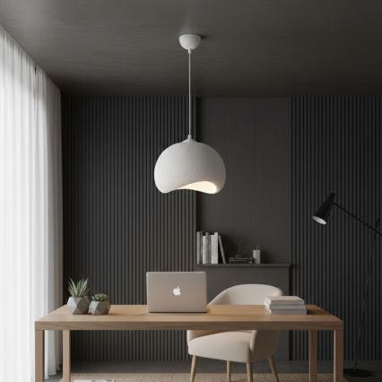 Brilagi - Hanglamp aan snoer WABI SABI 1xE27/40W/230V Ø 34 cm wit