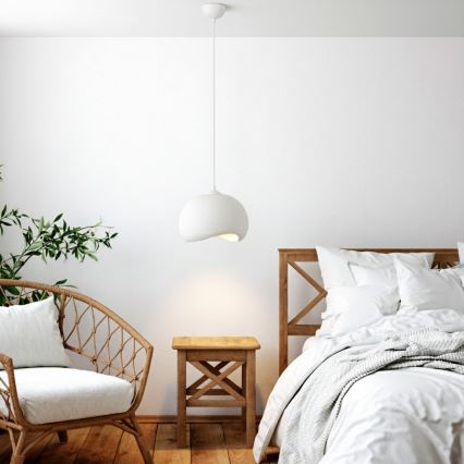 Brilagi - Hanglamp aan snoer WABI SABI 1xE27/40W/230V Ø 34 cm wit