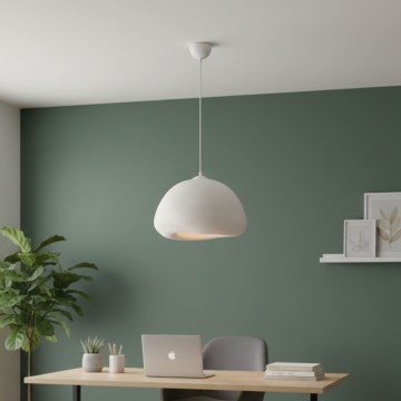 Brilagi - Hanglamp aan snoer WABI SABI 1xE27/40W/230V Ø 42 cm wit
