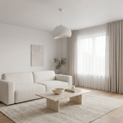 Brilagi - Hanglamp aan snoer WABI SABI 1xE27/40W/230V Ø 42 cm wit