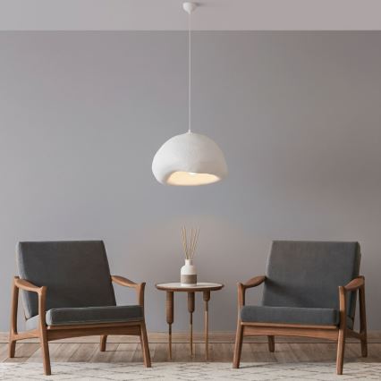 Brilagi - Hanglamp aan snoer WABI SABI 1xE27/40W/230V Ø 42 cm wit