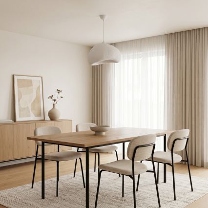 Brilagi - Hanglamp aan snoer WABI SABI 1xE27/40W/230V Ø 42 cm wit