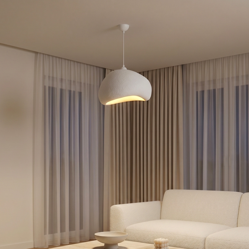 Brilagi - Hanglamp aan snoer WABI SABI 1xE27/40W/230V Ø 42 cm wit