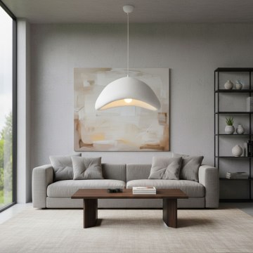 Brilagi - Hanglamp aan snoer WABI SABI 1xE27/40W/230V Ø 52 cm wit