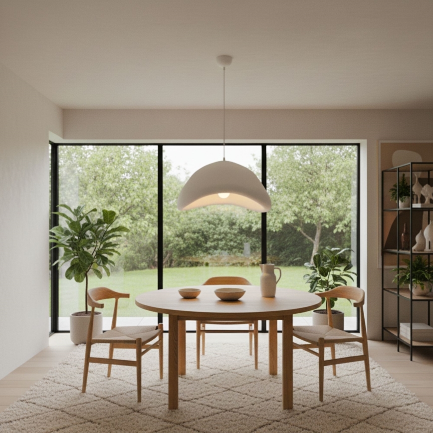 Brilagi - Hanglamp aan snoer WABI SABI 1xE27/40W/230V Ø 52 cm wit