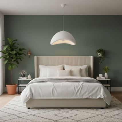 Brilagi - Hanglamp aan snoer WABI SABI 1xE27/40W/230V Ø 52 cm wit