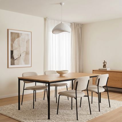Brilagi - Hanglamp aan snoer WABI SABI 1xE27/40W/230V Ø 52 cm wit