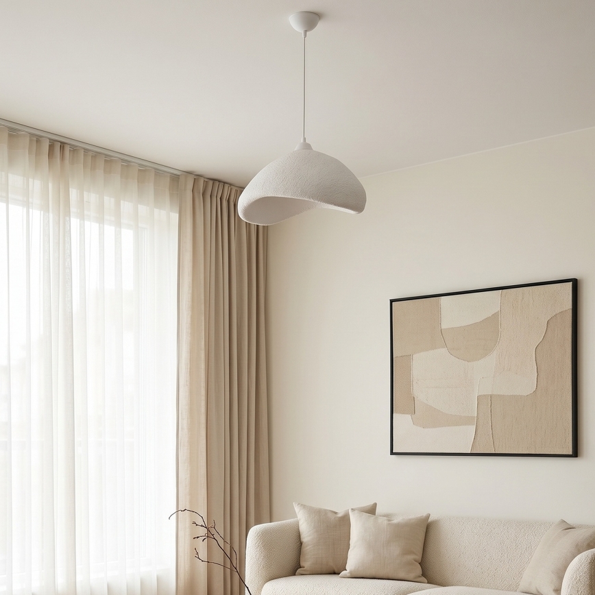 Brilagi - Hanglamp aan snoer WABI SABI 1xE27/40W/230V Ø 52 cm wit