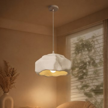 BRILAGI - Hanglamp aan snoer WABI SABI 1xE27/60W/230V Ø 30 cm wit