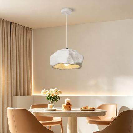BRILAGI - Hanglamp aan snoer WABI SABI 1xE27/60W/230V Ø 30 cm wit