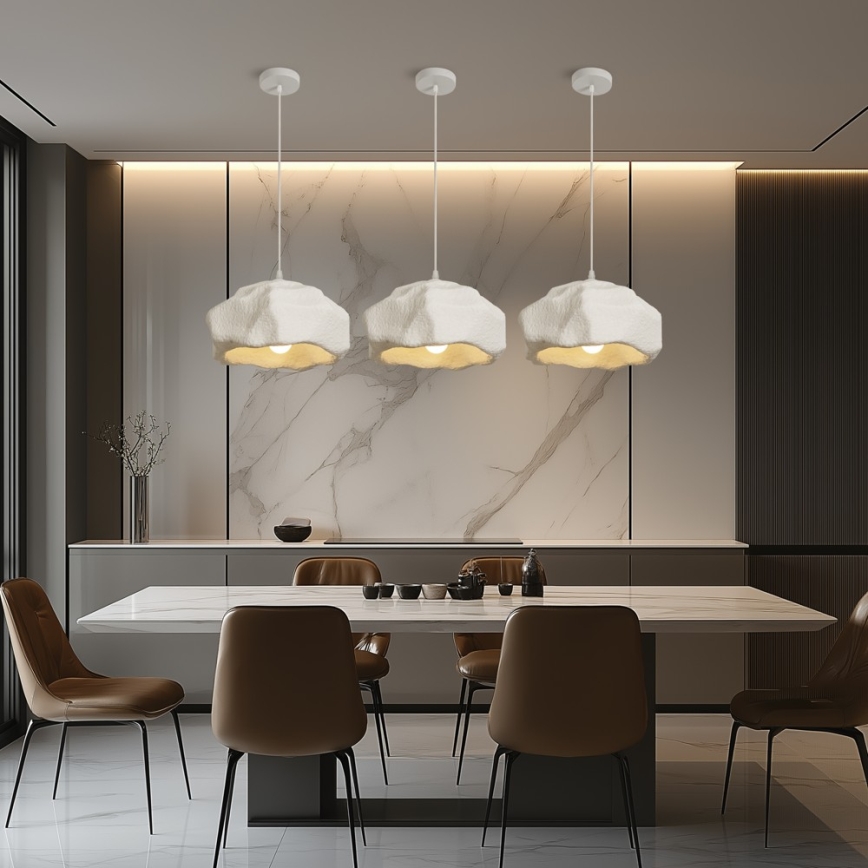 BRILAGI - Hanglamp aan snoer WABI SABI 1xE27/60W/230V Ø 30 cm wit