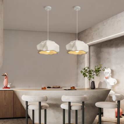 BRILAGI - Hanglamp aan snoer WABI SABI 1xE27/60W/230V Ø 30 cm wit