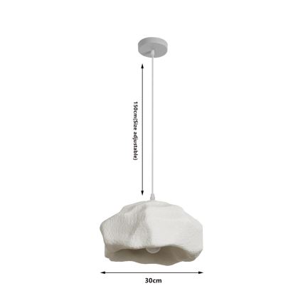 BRILAGI - Hanglamp aan snoer WABI SABI 1xE27/60W/230V Ø 30 cm wit