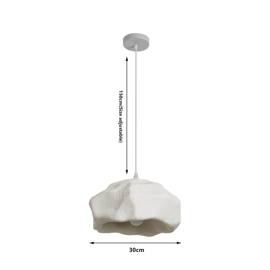 BRILAGI - Hanglamp aan snoer WABI SABI 1xE27/60W/230V Ø 30 cm wit