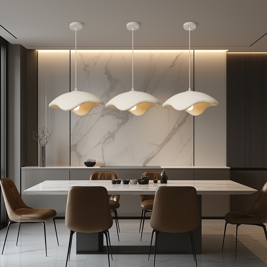 BRILAGI - Hanglamp aan snoer WABI SABI 1xE27/60W/230V Ø 40 cm wit
