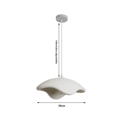 BRILAGI - Hanglamp aan snoer WABI SABI 1xE27/60W/230V Ø 40 cm wit