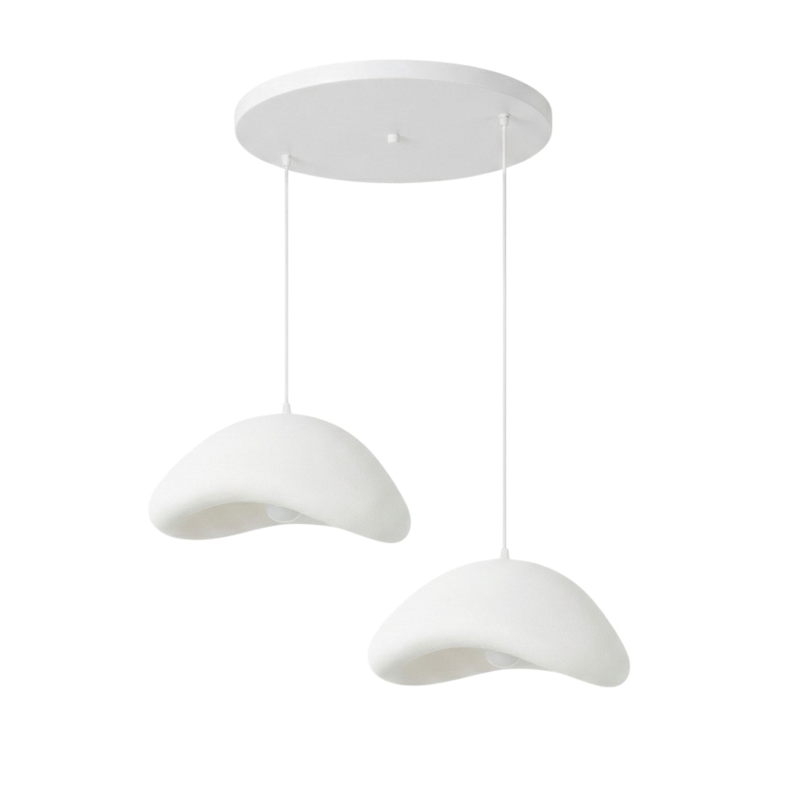 Brilagi - Hanglamp aan snoer WABI SABI 2xE27/40W/230V Ø 74 cm wit