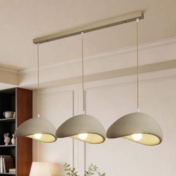 BRILAGI - Hanglamp aan snoer WABI SABI 3xE27/60W/230V beige