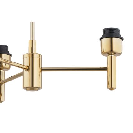 Brilagi - Hanglamp aan stang MONTE 3xE27/60W/230V beige/goud