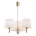 Brilagi - Hanglamp aan stang MONTE 3xE27/60W/230V crème/goud