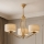 Brilagi - Hanglamp aan stang SAPHIRE 3xE27/15W/230V Ø 66 cm crème/goud/patina