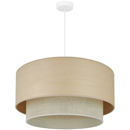 Brilagi - Hanglamp aan kabel ARIZONA BOHO 1xE27/15W/230V Ø 60 cm beige/wit