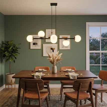 Brilagi - Hanglamp MALONY 6xE14/20W/230V zwart