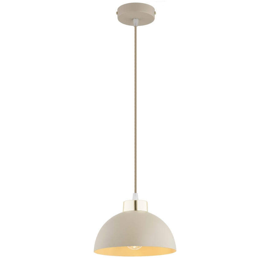 Brilagi - Hanglamp met kabel 1xE27/60W/230V Ø 18 cm beige/goud