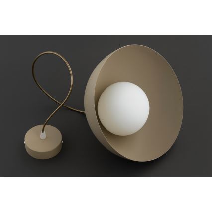 Brilagi - Hanglamp met kabel 1xE27/60W/230V Ø 30 cm beige/goud