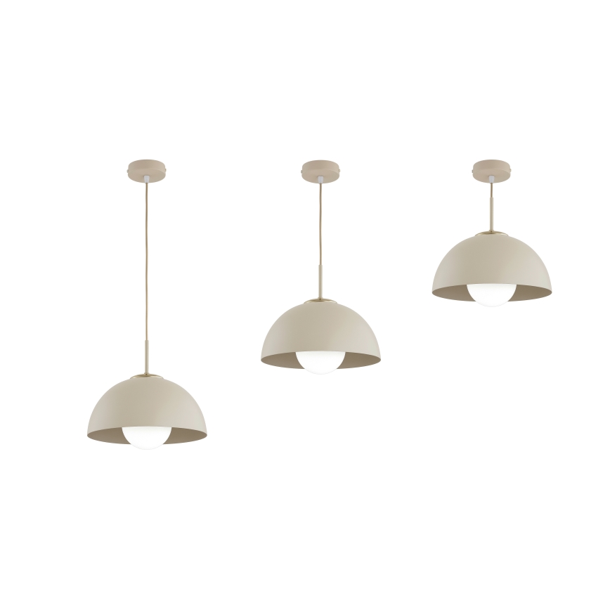 Brilagi - Hanglamp met kabel 1xE27/60W/230V Ø 30 cm beige/goud