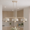 Brilagi - Hanglamp met kabel 3xE27/60W/230V beige/goud