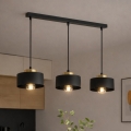 Brilagi - Hanglamp met kabel 3xE27/60W/230V zwart/goud
