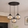 Brilagi - Hanglamp met kabel 3xE27/60W/230V zwart/rookgrijs