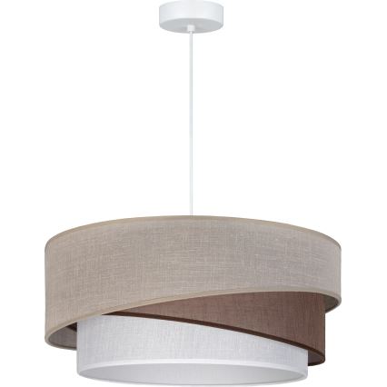 Brilagi - Hanglamp met kabel ARROW 1xE27/60W/230V diam. 45 cm beige/bruin/wit