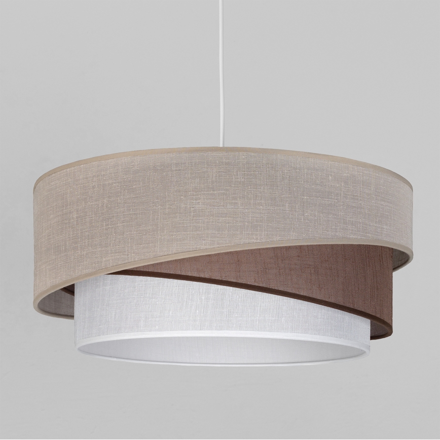 Brilagi - Hanglamp met kabel ARROW 1xE27/60W/230V diam. 45 cm beige/bruin/wit