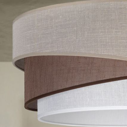 Brilagi - Hanglamp met kabel ARROW 1xE27/60W/230V diam. 45 cm beige/bruin/wit