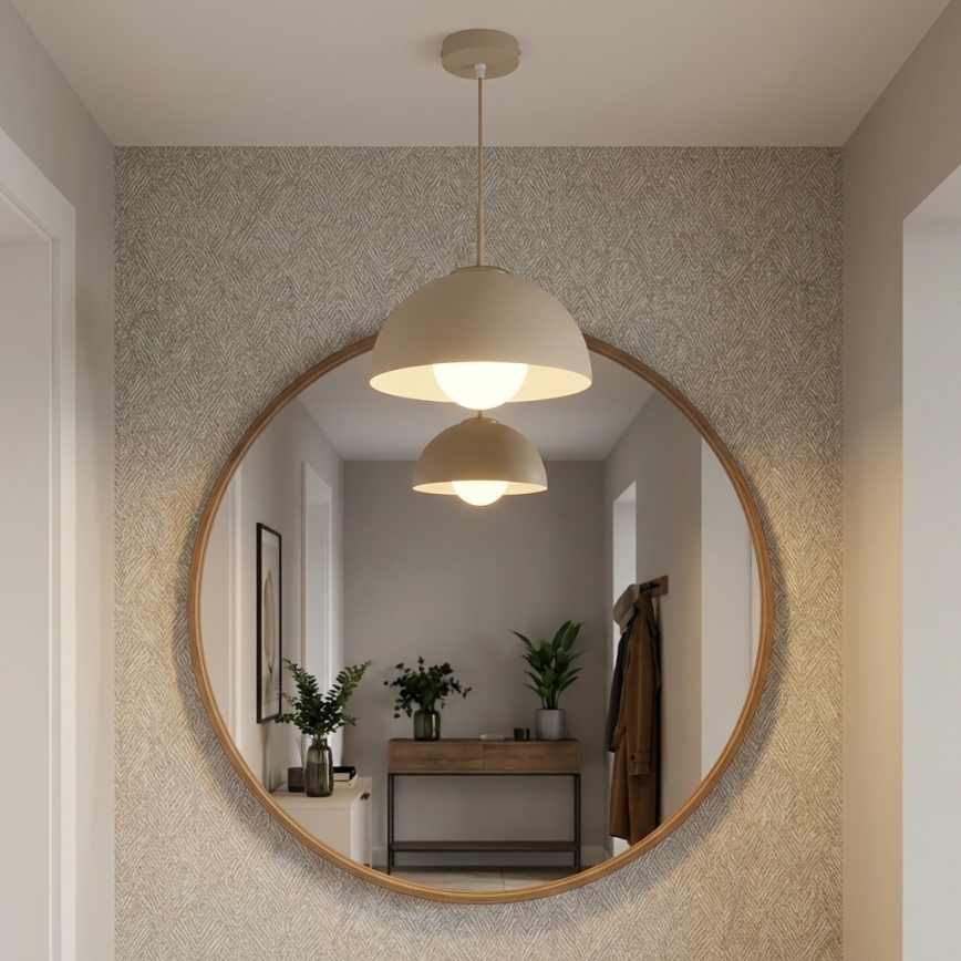Brilagi - Hanglamp met kabel COSMO 1xE27/60W/230V Ø 30 cm beige/goud