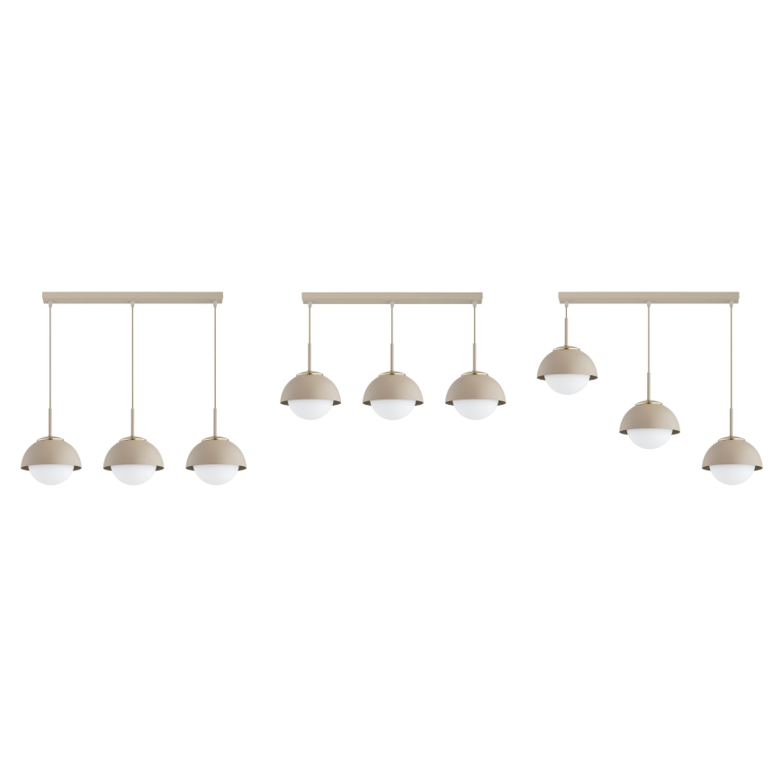 Brilagi - Hanglamp met kabel COSMO 3xE27/60W/230V beige/goud