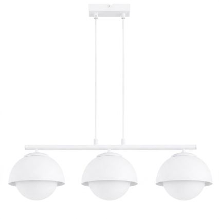 BRILAGI - Hanglamp met kabel COSMO 3xE27/60W/230V wit/goud