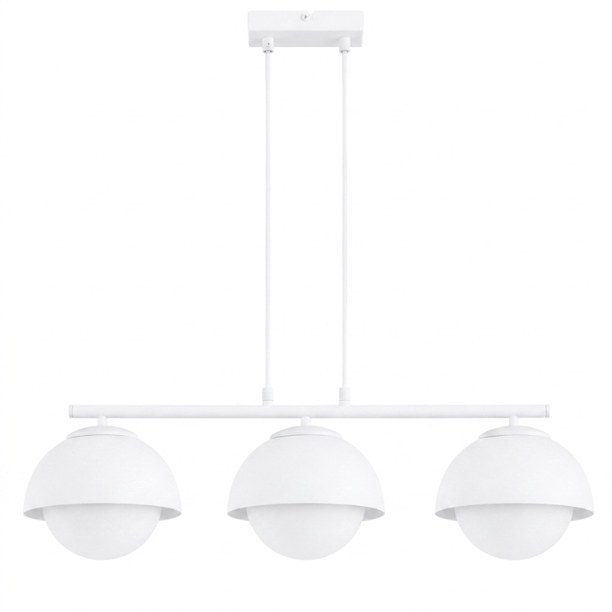 BRILAGI - Hanglamp met kabel COSMO 3xE27/60W/230V wit/goud